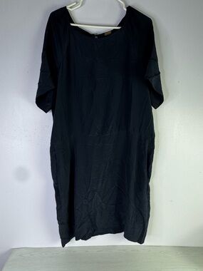 Mercy 100% silk , short-sleeved, knee-length dress size large